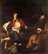 CARACCIOLO, Giovanni Battista The Rest on the Flight into Egypt oil on canvas